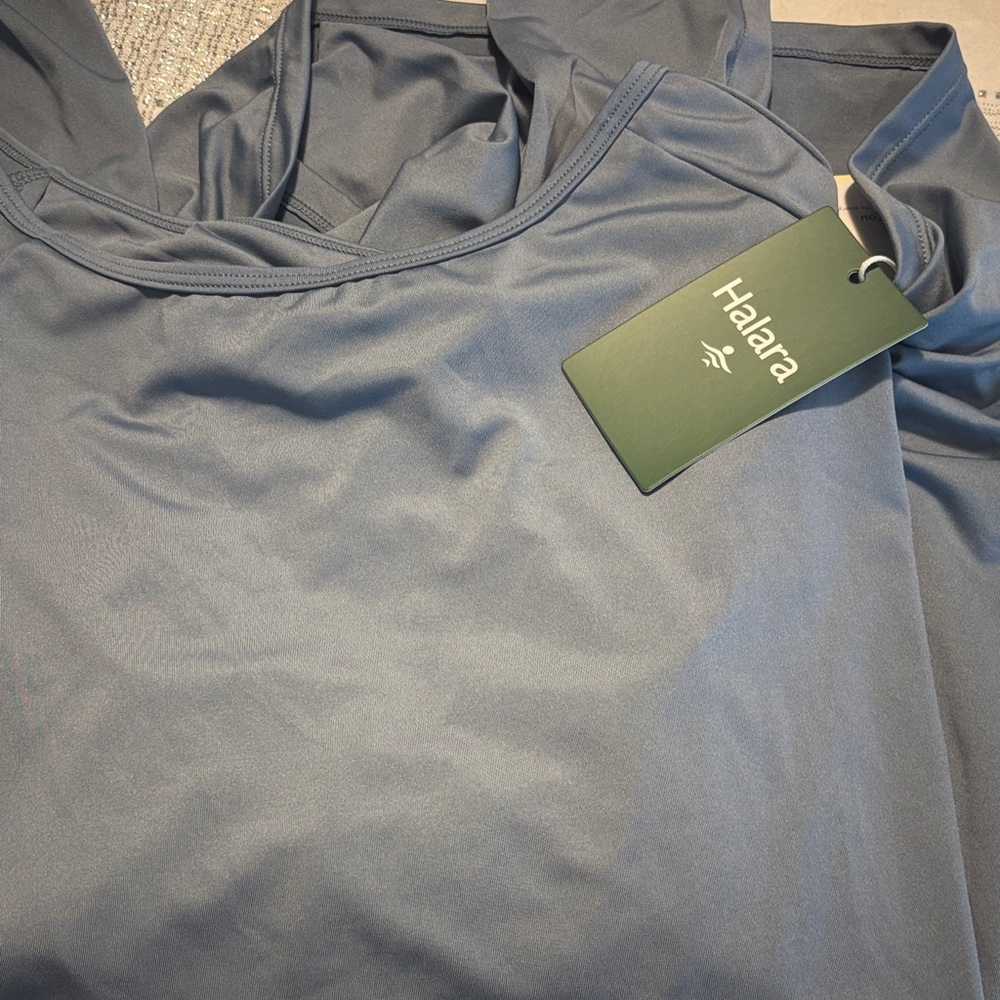 HALARA Slate Blue Activewear Top